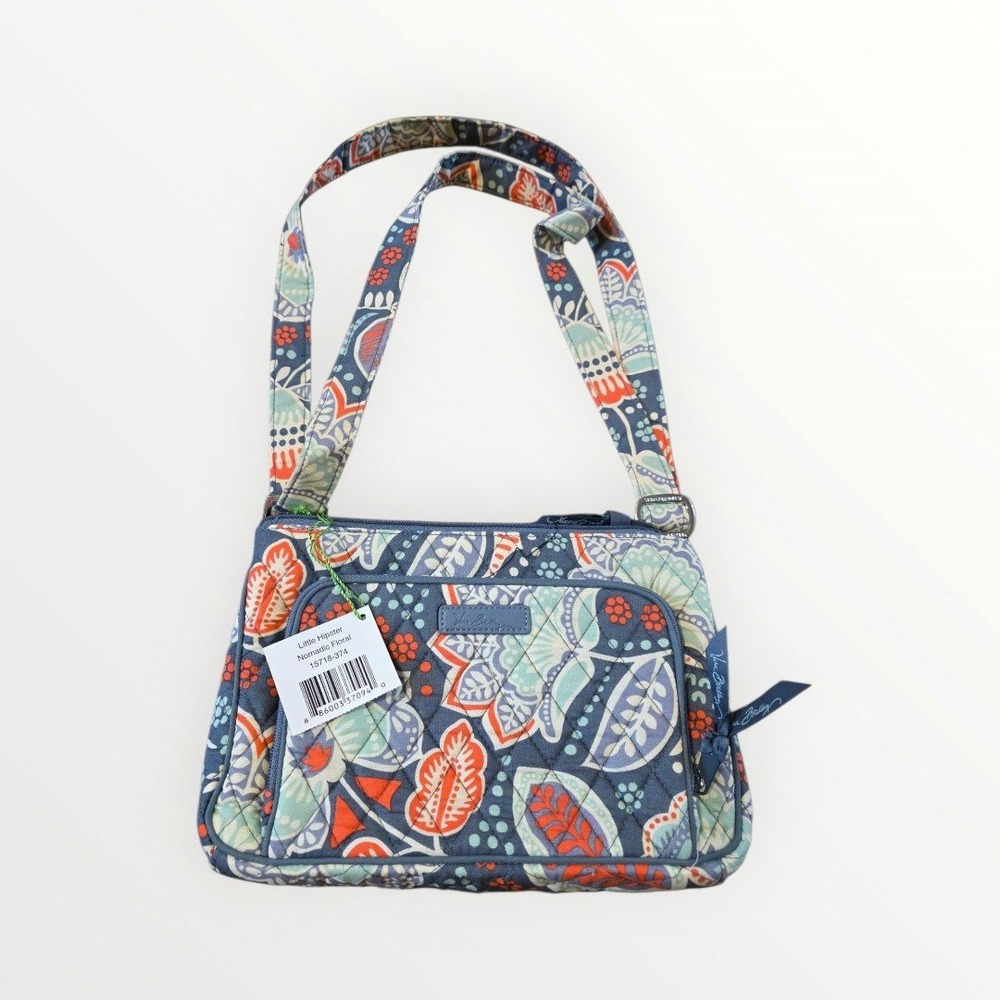 Vera Bradley Triple Zip little Hipster Crossbody Nomadic Floral nwt free ship